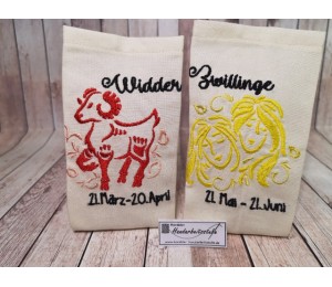 Stickserie - Zodiac Sternzeichenmotive Vollstick